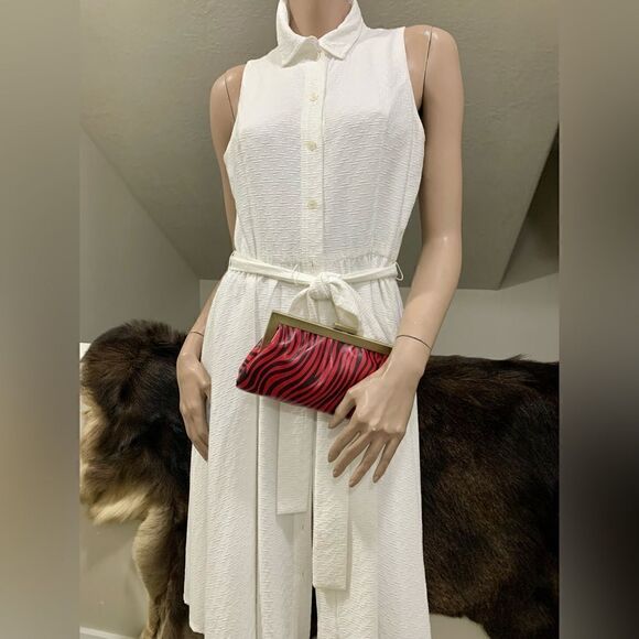 Handmade Genuine Leather Push-lock Clutch/Crossbody/Evening Bag - Picture 5 of 12